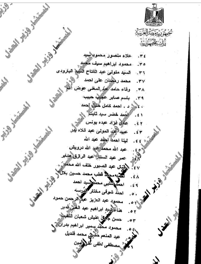 قرار جمهوري بترقية عدد من مستشارى هيئة قضايا الدولة (3)