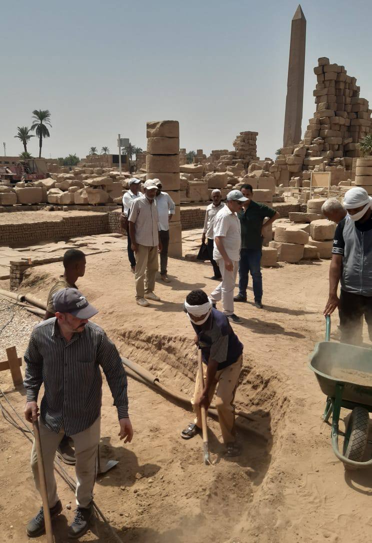 نجاحات وأعمال المركز المصرى الفرنسي بمعابد الكرنك