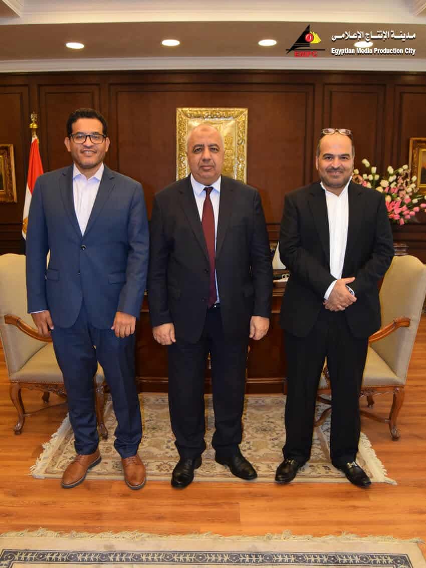 زيارة الرئيس التنفيذى الجديد لعرب سات لمدينة الإنتاج الإعلامى 