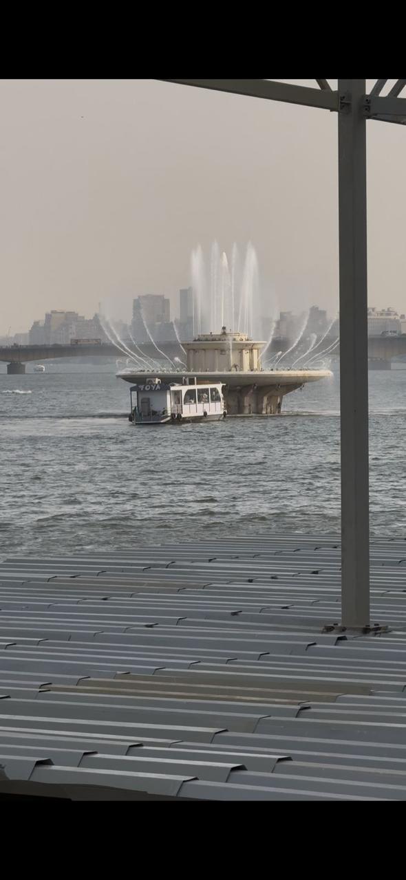 نافورة النيل بعد صيانتها (2)