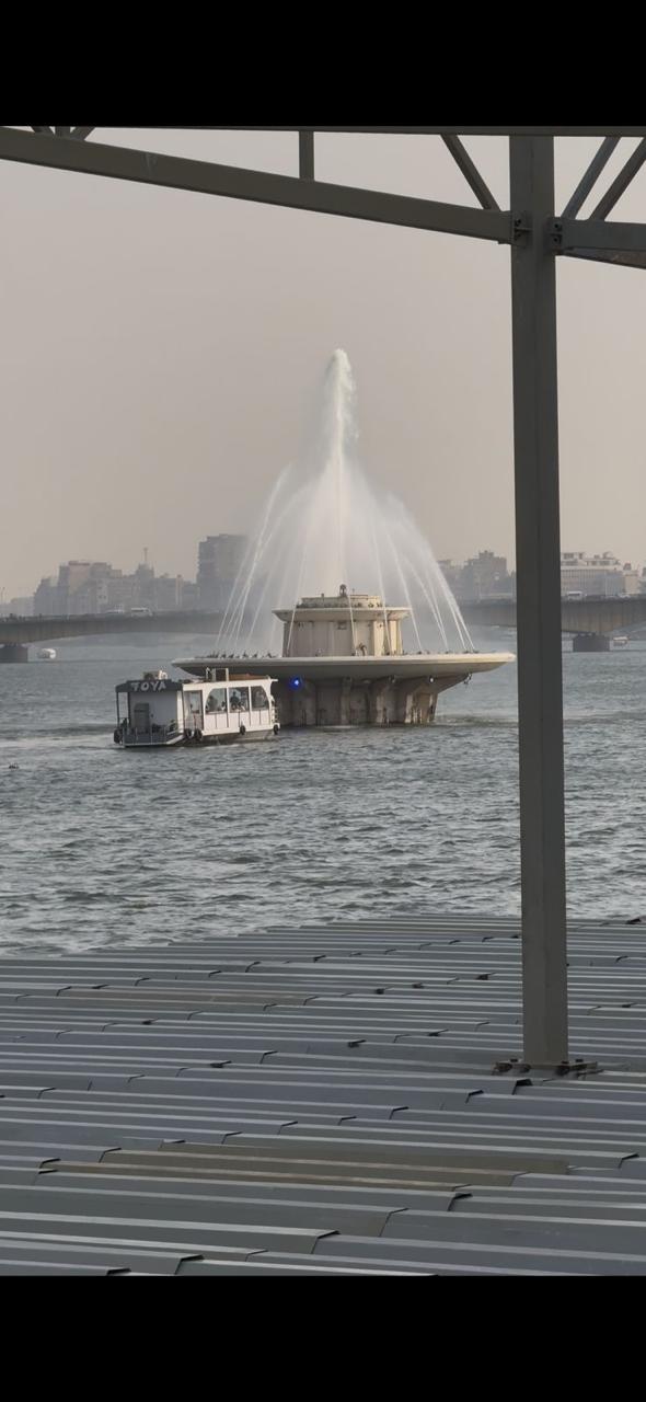 صيانة نافورة النيل