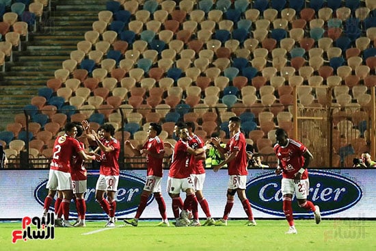 احتفال لاعبى الأهلى