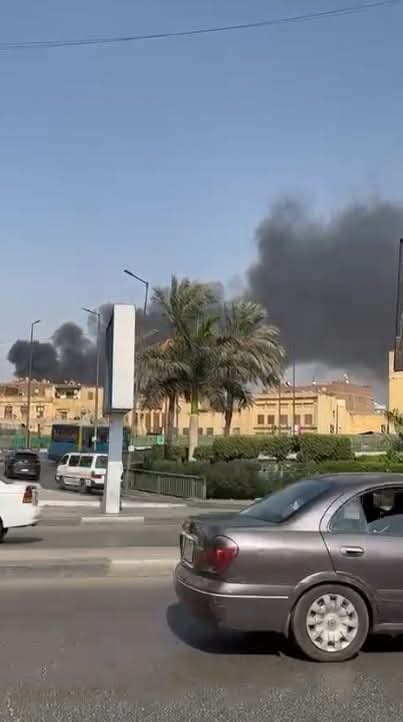 حريق مخزن مواسير البلاستيك (2)