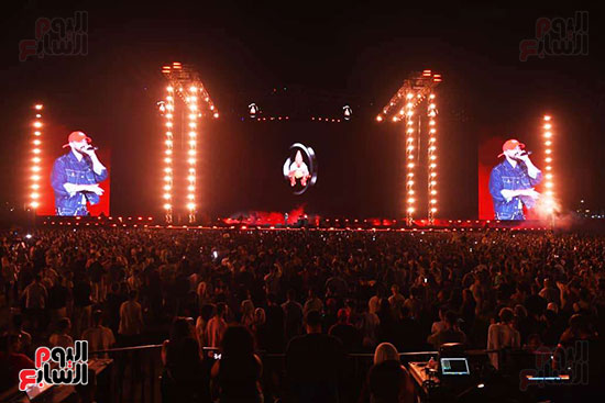 مغني الراب شهاب حفله في مهرجان العلمين
