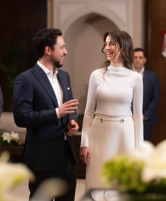 ولى عهد الأردن وزوجته الأميرة رجوة ولى عهد الأردن وزوجته الأميرة رجوة