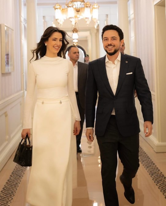 الأميرة رجوة و زوجها ولي العهد الأردني الأميرة رجوة و زوجها ولي العهد الأردني