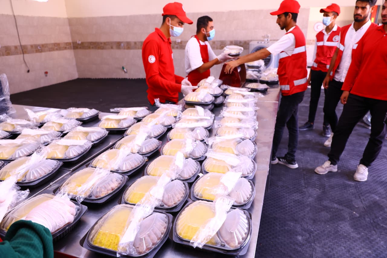 المطبخ الإنساني التابع للهلال الأحمر المصري