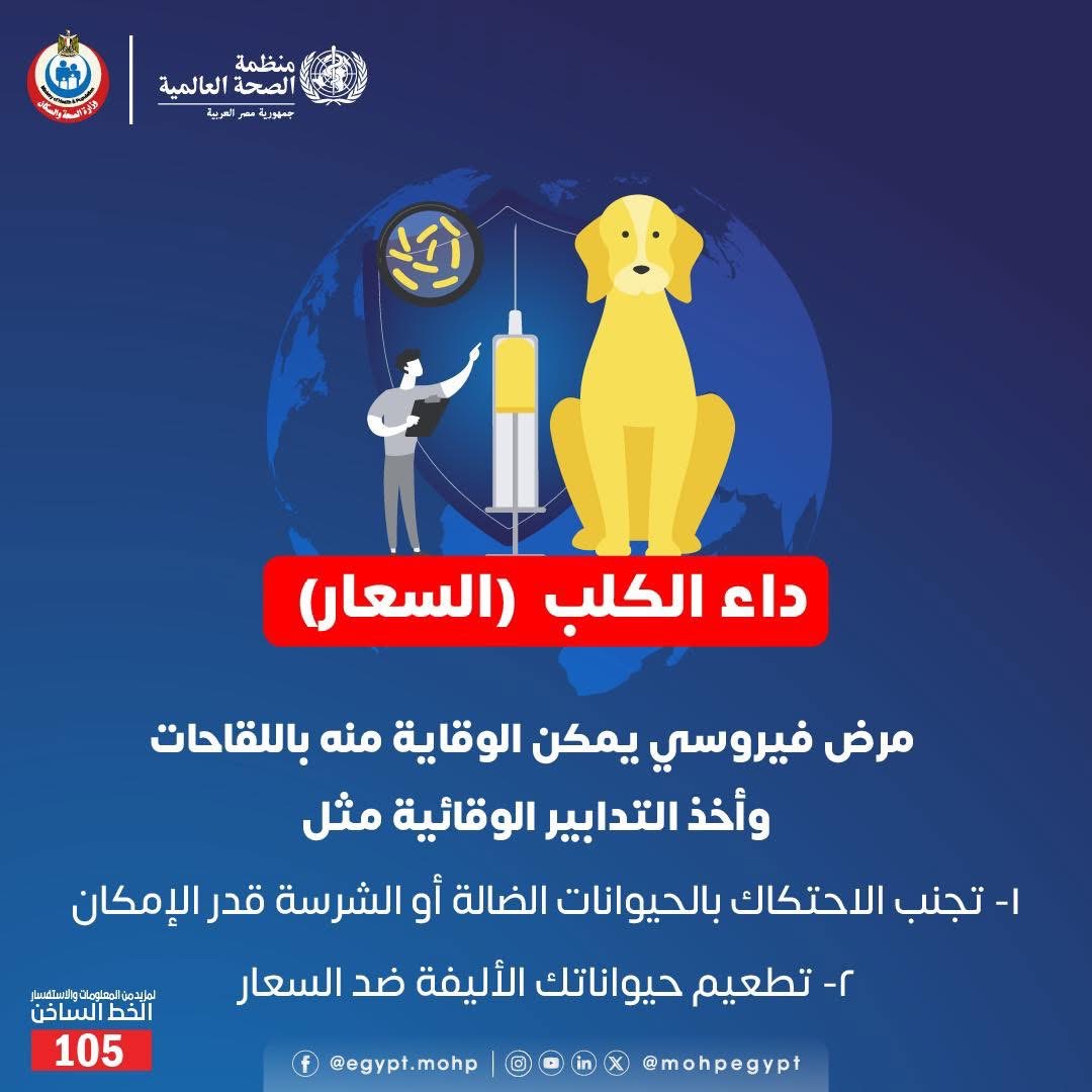 رسالة هامة للحماية من السعار