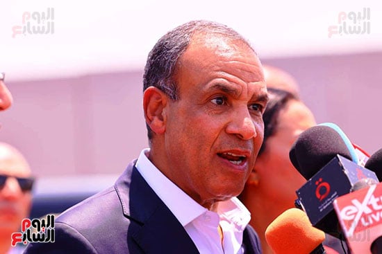 بدر عبد العاطي أمام معبر رفح