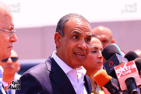 وزير الخارجية خلال رده على أسئلة الصحفيين من أمام معبر رفح