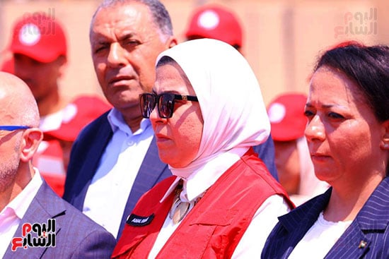 خلال مؤتمر صحفي مشترك مع وزير الخارجية ورئيس الوزراء الفلسطيني من أمام معبر رفح