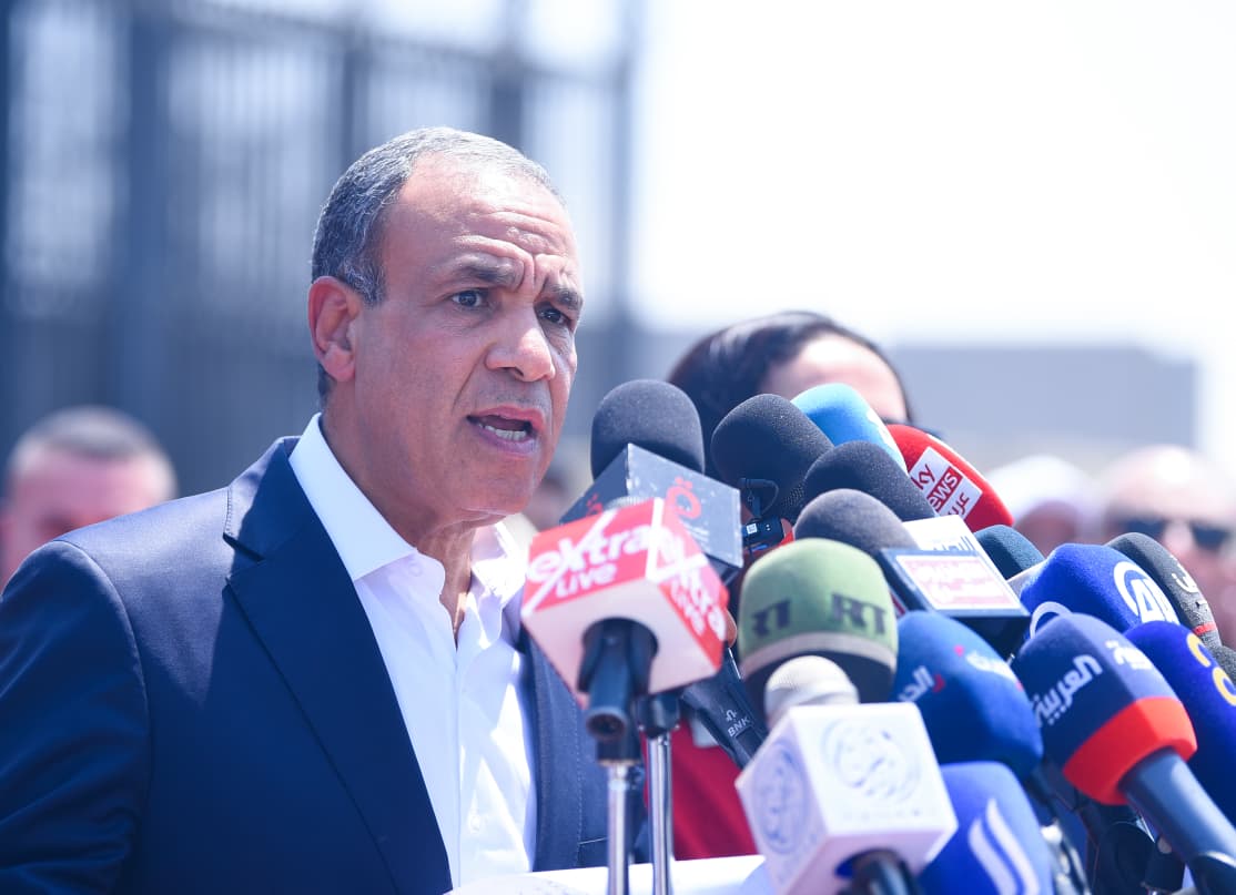 بدر عبد العاطى فى رفح
