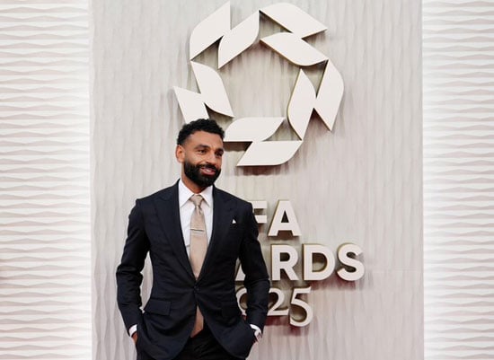 محمد صلاح يصل مقر الحفل