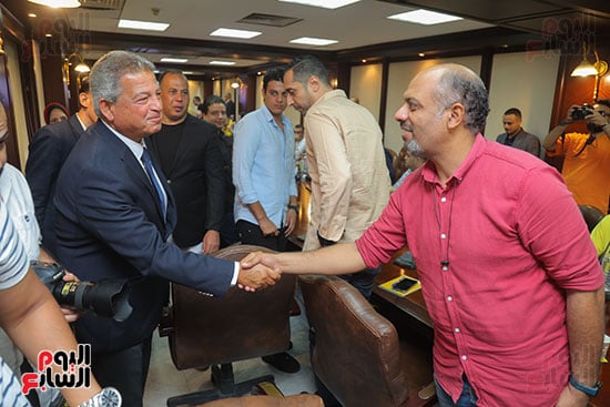 المهندس خالد عبد العزيز رئيس المجلس الأعلى للإعلام محمد الزميل محمد عبد الرازق
