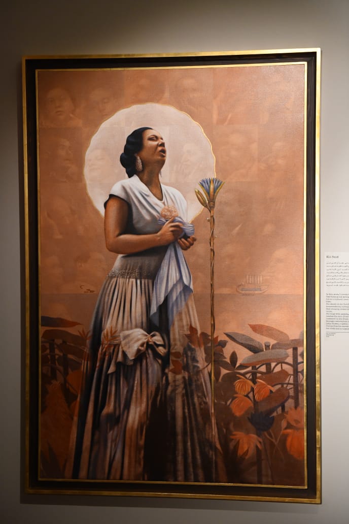 لوحة أم كلثوم