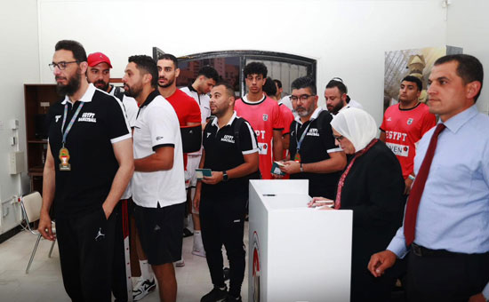 بعثة منتخب السلة الأولمبي تشارك في التصويت بالانتخابات