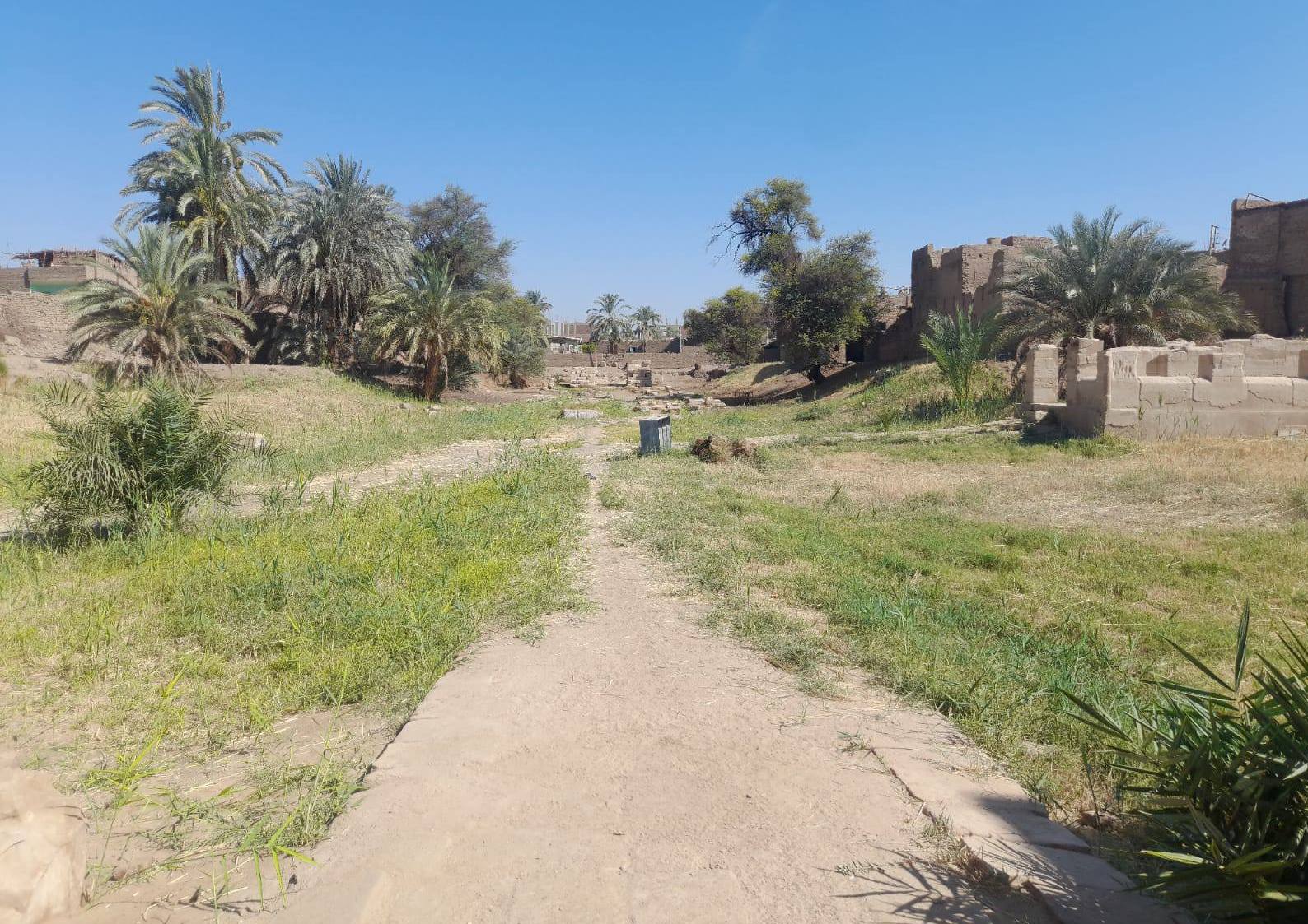 بدء حملات إزالة الحشائش والمخلفات لتنظيف منطقة معبد الطود بدء حملات إزالة الحشائش والمخلفات لتنظيف منطقة معبد الطود
