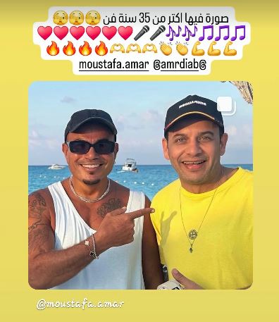 عمرو دياب ومصطفى قمر