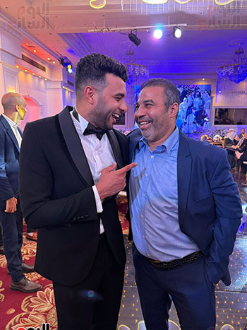 العريس والزميل الصحفي احمد صابر العريس والزميل الصحفي احمد صابر