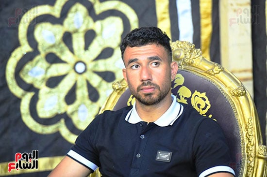 محمود تريزيجيه فى عزاء والد الشناوى