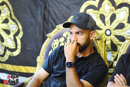 أفشة فى عزاء والد الشناوى