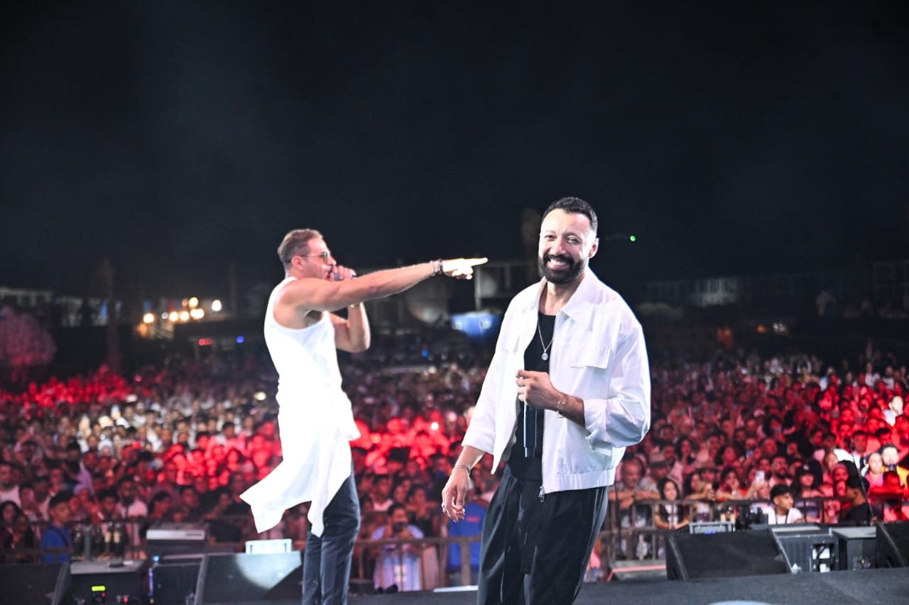 احمد فهمى ومحمد نور فى حفل راس الحكمة