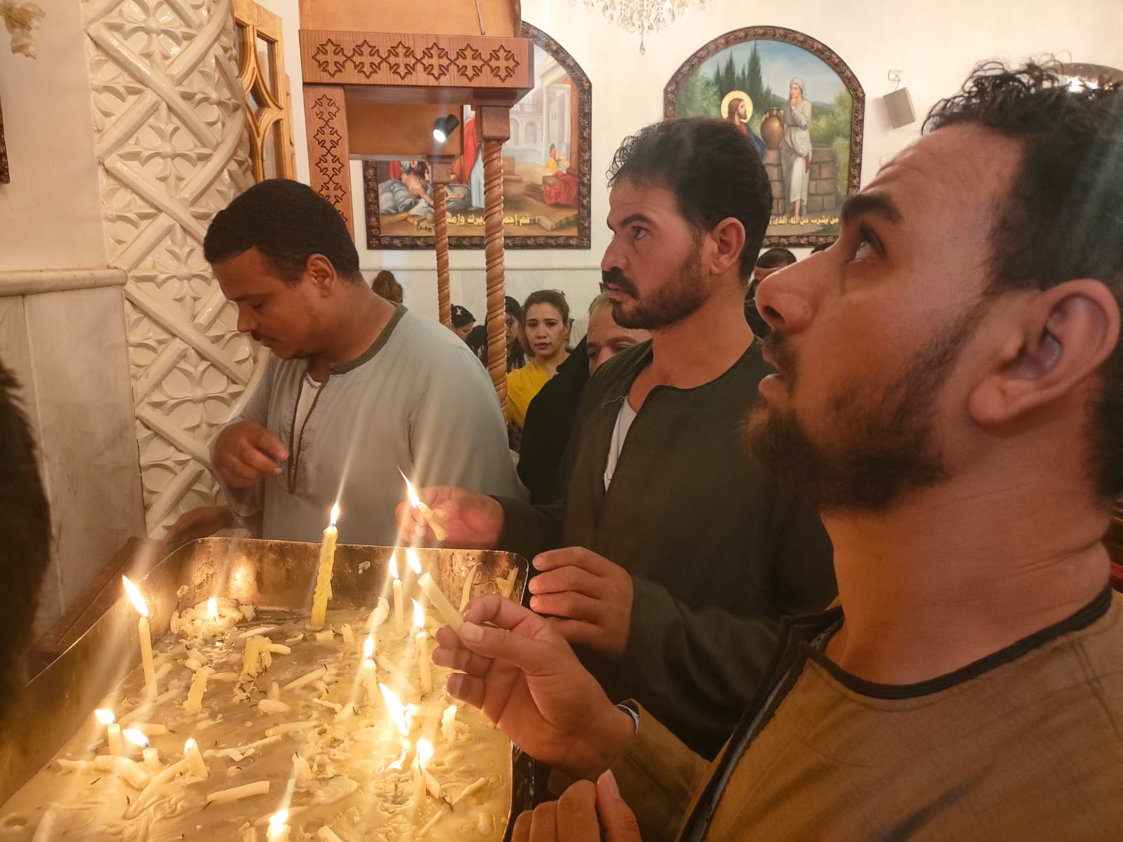 جانب من احتفالات السيدة العذراء بالأقصر