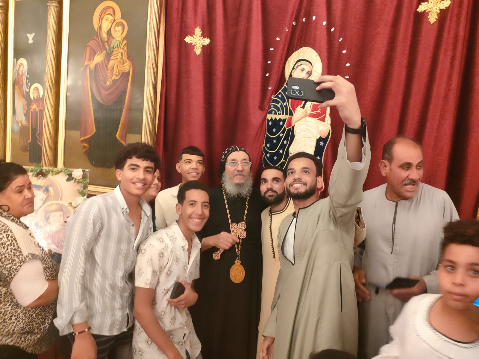 جانب من احتفالات السيدة العذراء بالأقصر