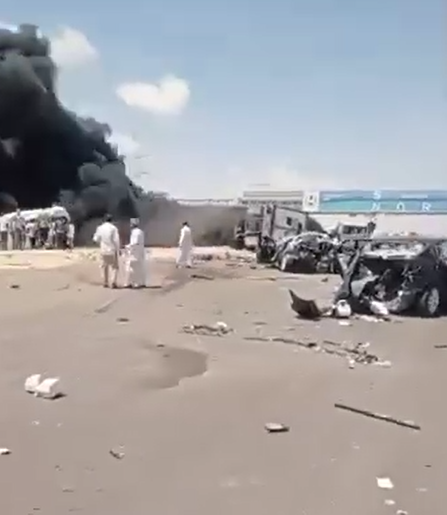 جانب من حادث مطروح