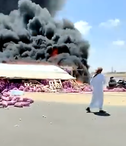 حادث طريق مطروح غربي مدينة الضبعة