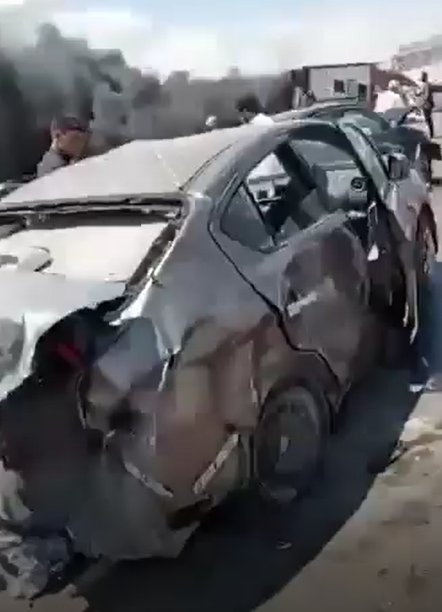 تهشم العديد من السيارت