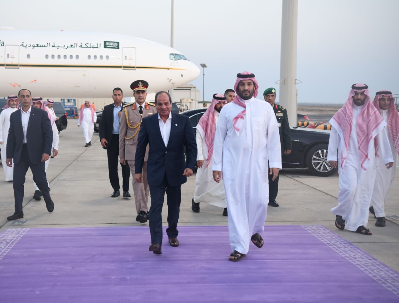 الأمير محمد بن سلمان يستقبل الرئيس السيسي