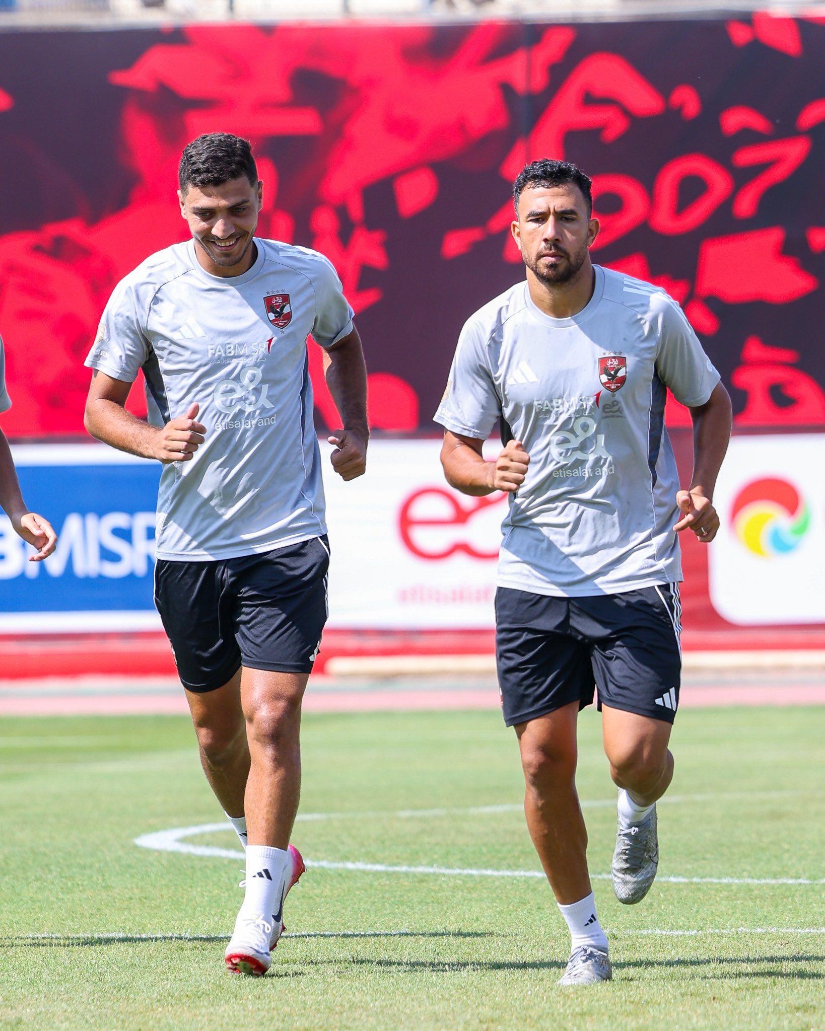 محمد شريف وتريزيجيه من مران اليوم محمد شريف وتريزيجيه من مران اليوم