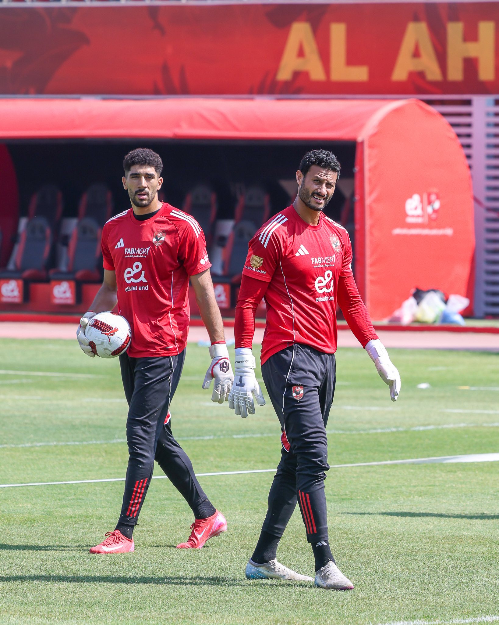 الشناوي وسيحا من مران اليوم