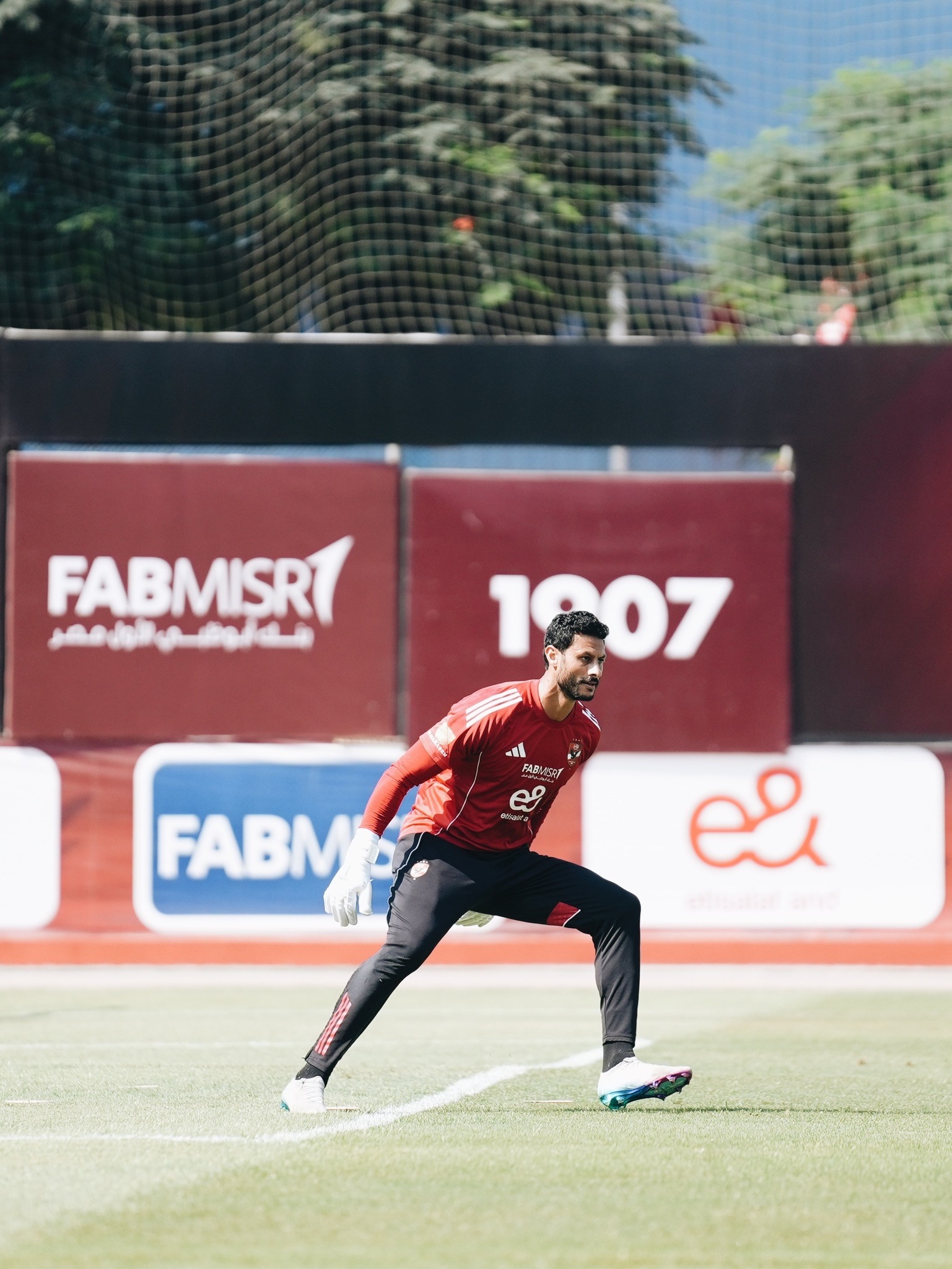 الشناوى فى مران الاهلى الشناوى فى مران الاهلى