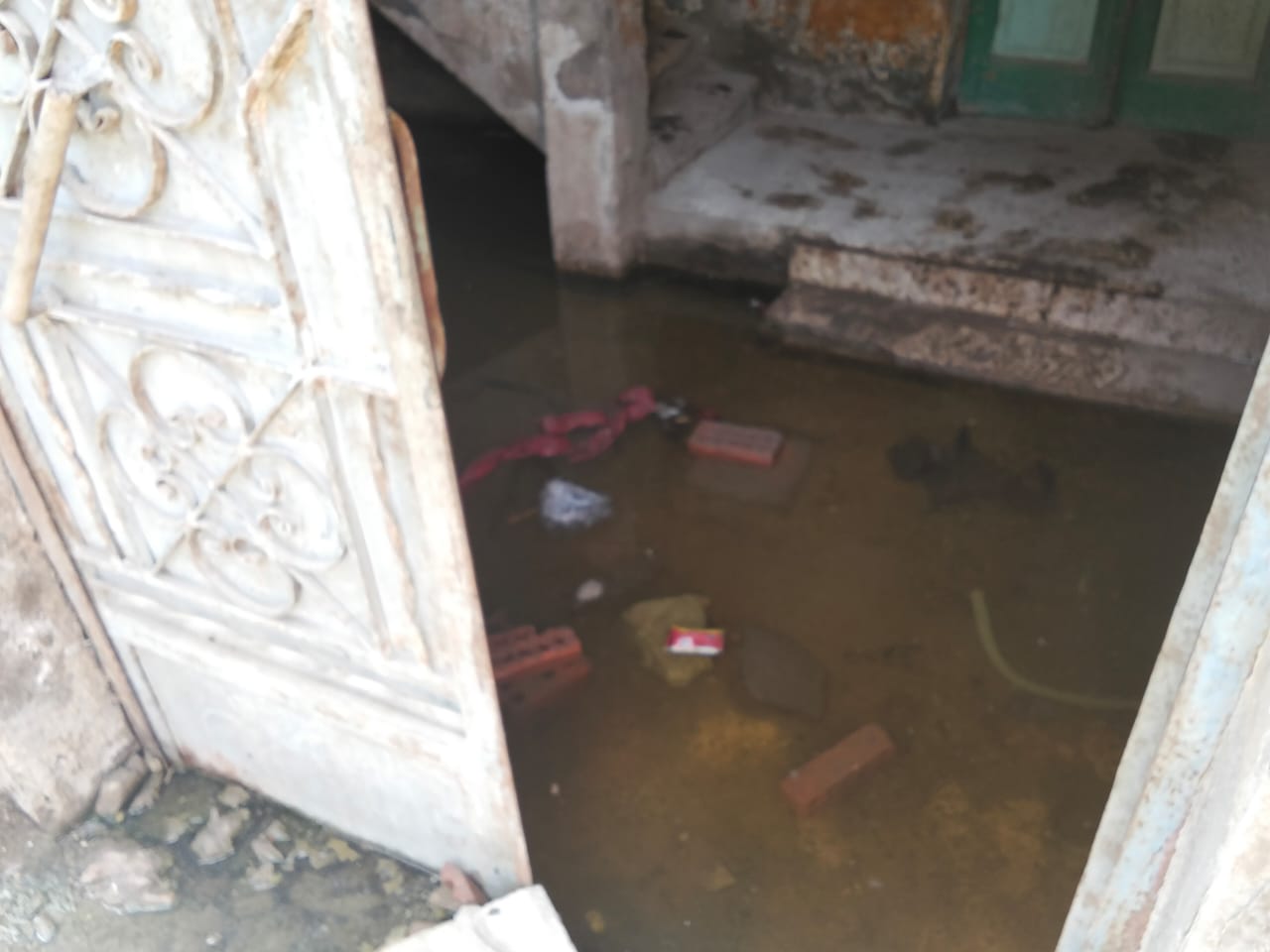 المياه الجوفية تغمر شوارع قرية العطف (11)