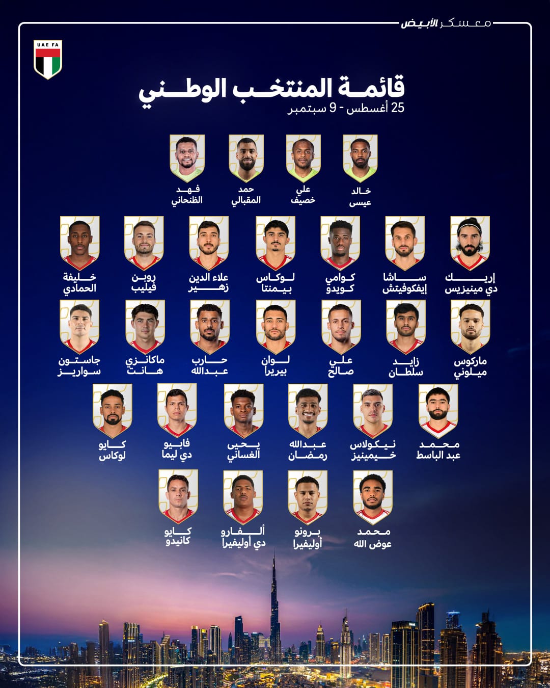 قائمة الامارات