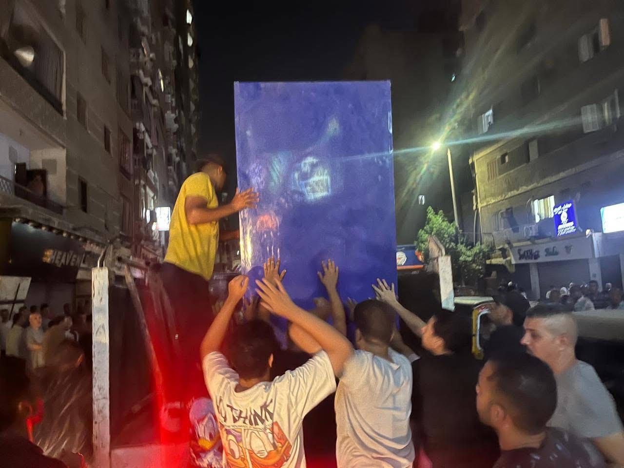  الهرم يشن حملات مكبرة لرفع إشغالات المحال (5)