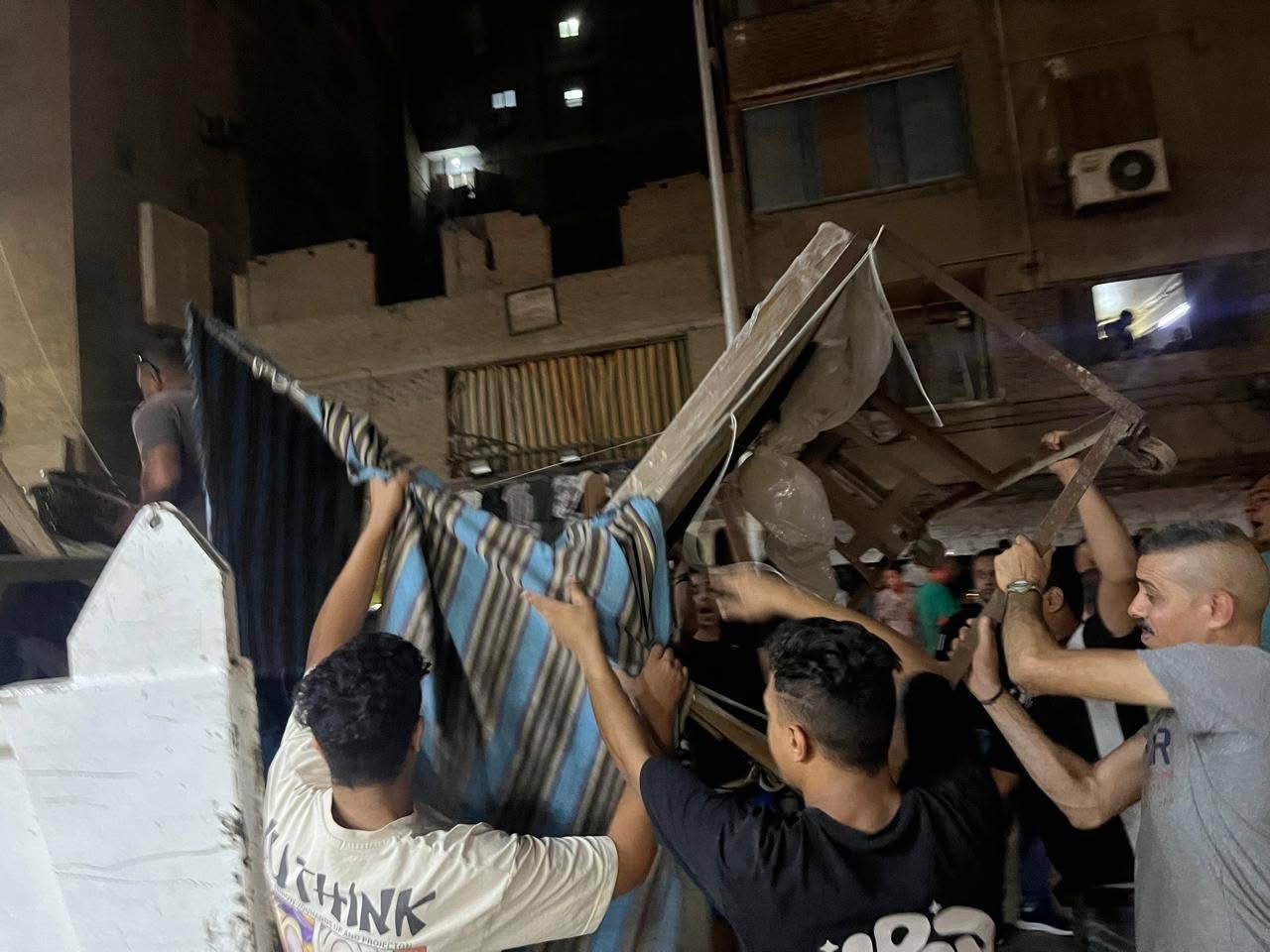  الهرم يشن حملات مكبرة لرفع إشغالات المحال (4)