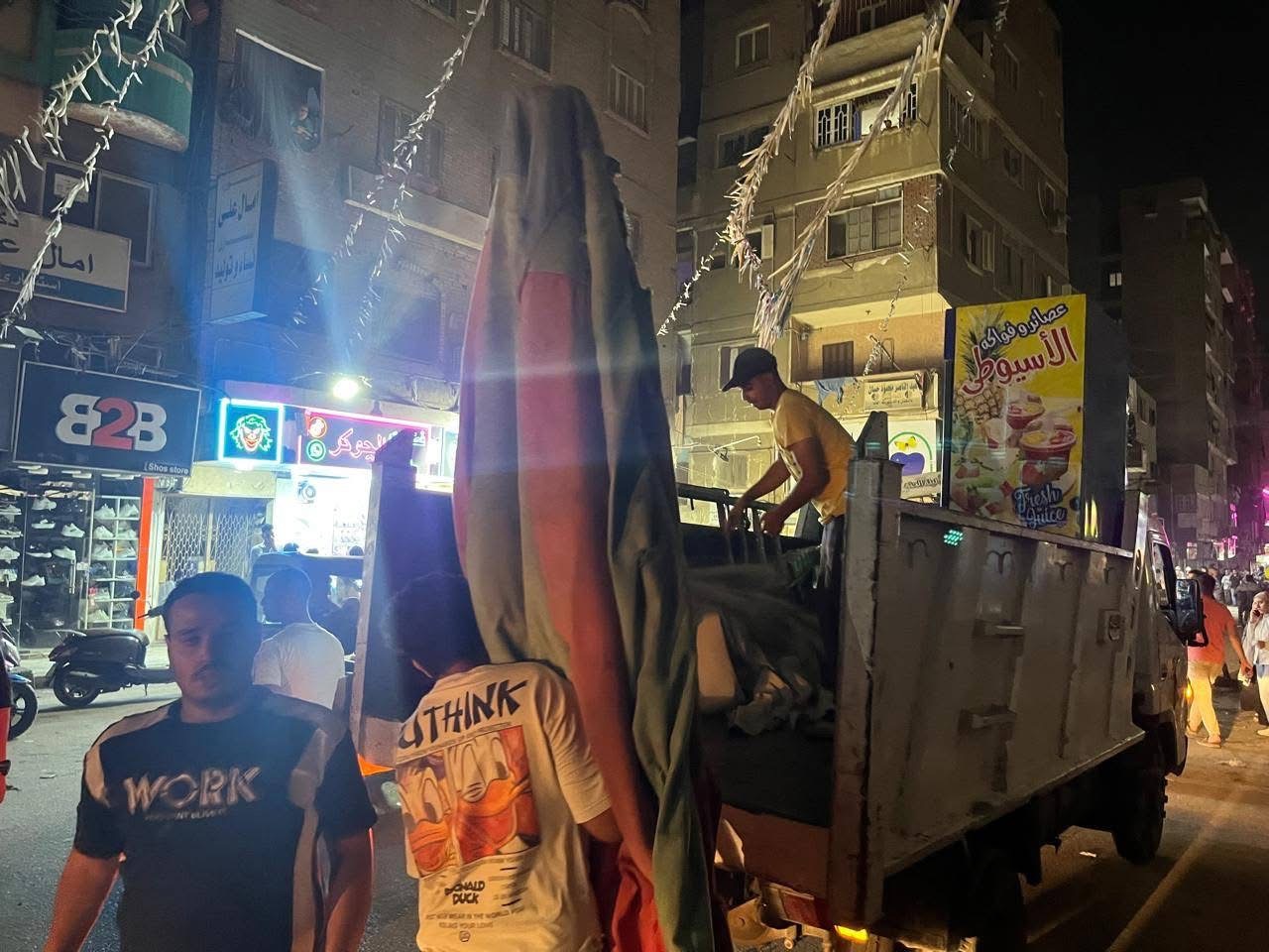  الهرم يشن حملات مكبرة لرفع إشغالات المحال (3)