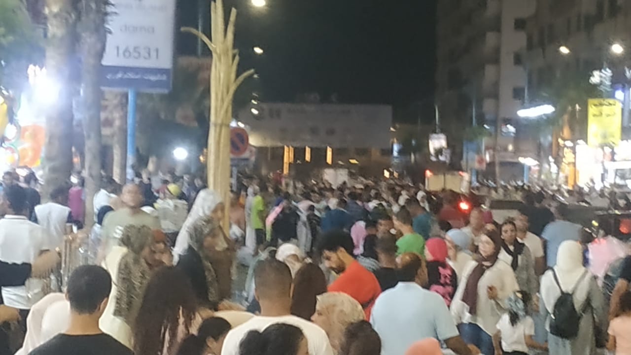 زحام شوارع مصيف مطروح زحام شوارع مصيف مطروح