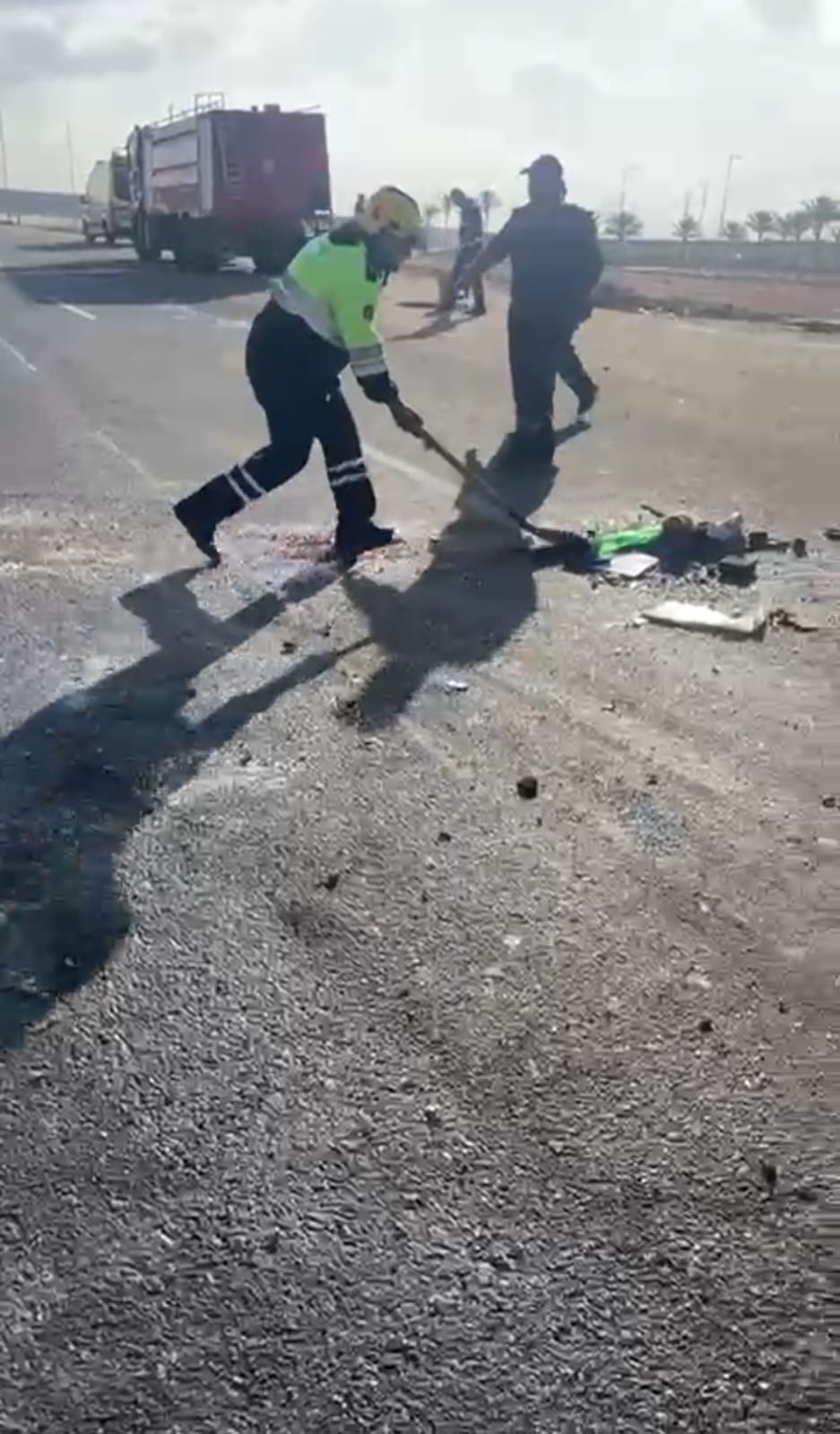  حادث انقلاب أتوبيس بطريق جنيفا نطاق مدينة بدر (2)
