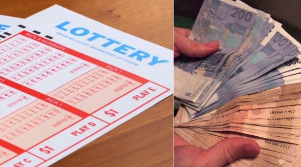 الفوز بورقة اليانصيب