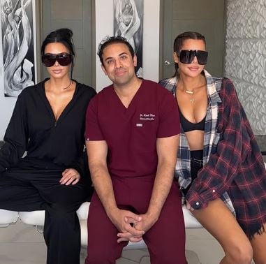 كلوي وكيم وطبيب التجميل