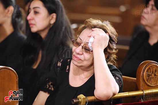 الجزن على الوجوه في جنازة الراحل عاطف كامل (3)