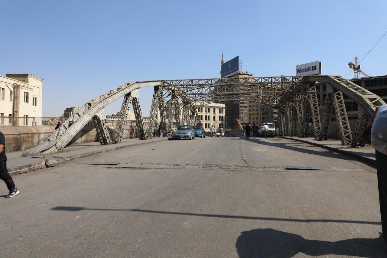 صيانة كوبرى الليمون الأثرى بميدان رمسيس