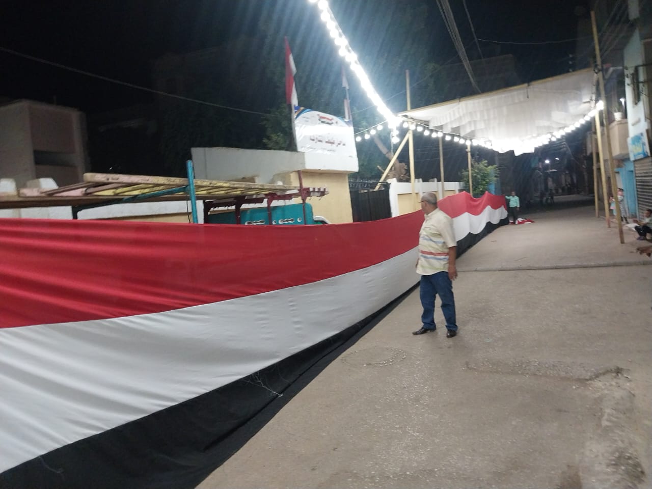 علم مصر يزين المقرات الإنتخابية 