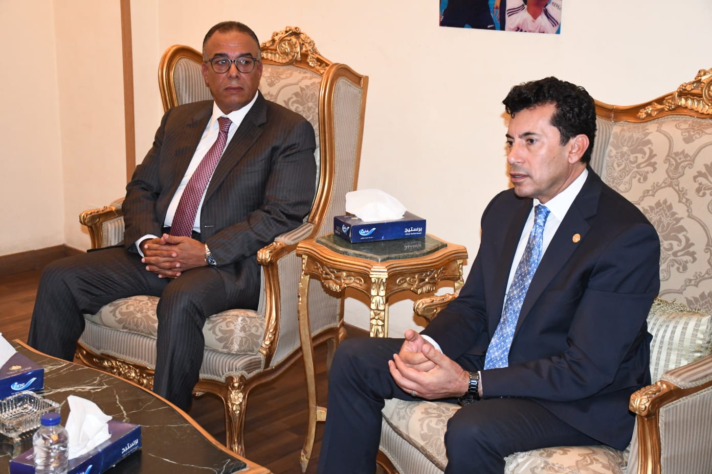 وزير الرياضة وعمرو مصيلحي