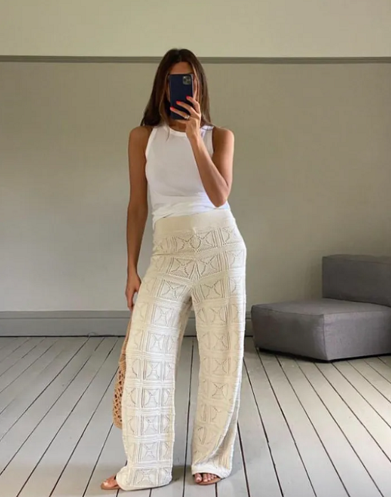 بنطلون كروشية