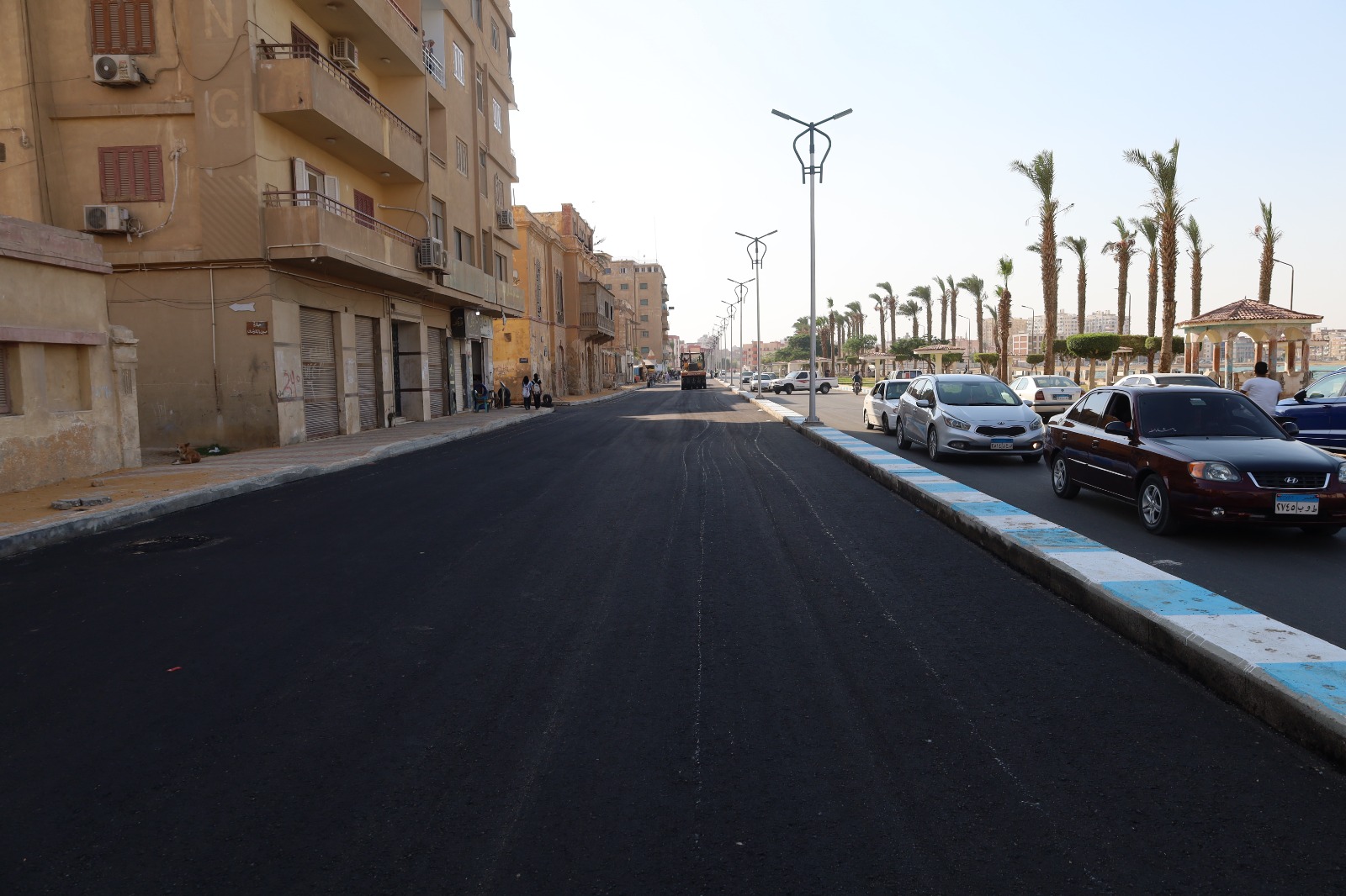 أعمال التطوير والرصف